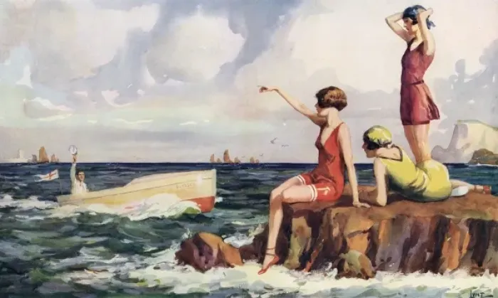 Framed Print : Ulysses and the Sirens by Wilmot Lunt