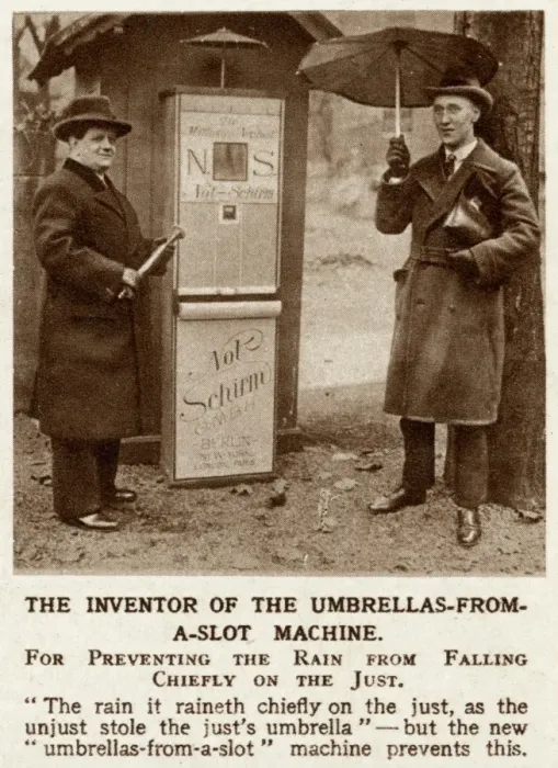 Framed Print : Umbrellas from a-slot machine 1929 Framed Print : Umbrellas from a-slot machine 1929
