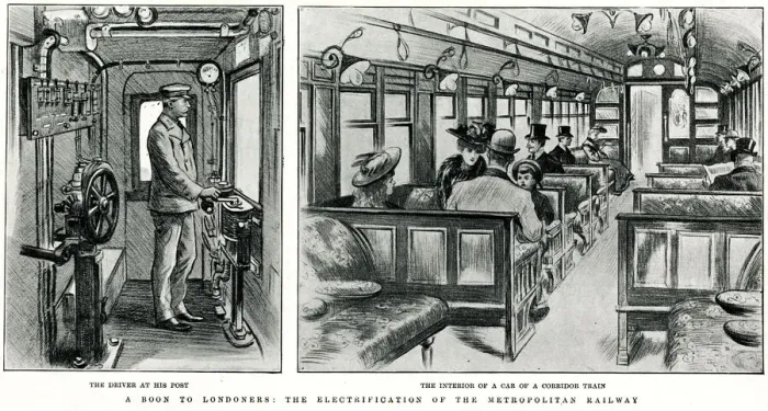 Framed Print : Underground railway electrification, London 1904 Framed Print : Underground railway electrification, London 1904