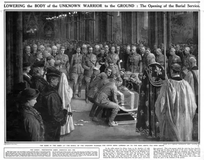 Framed Print : The Unknown Warrior Burial Service Framed Print : The Unknown Warrior Burial Service
