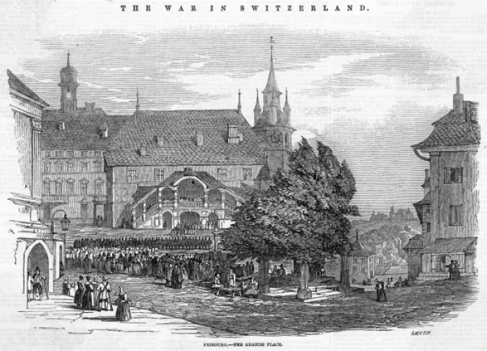Framed Print : Unrest at Fribourg 2