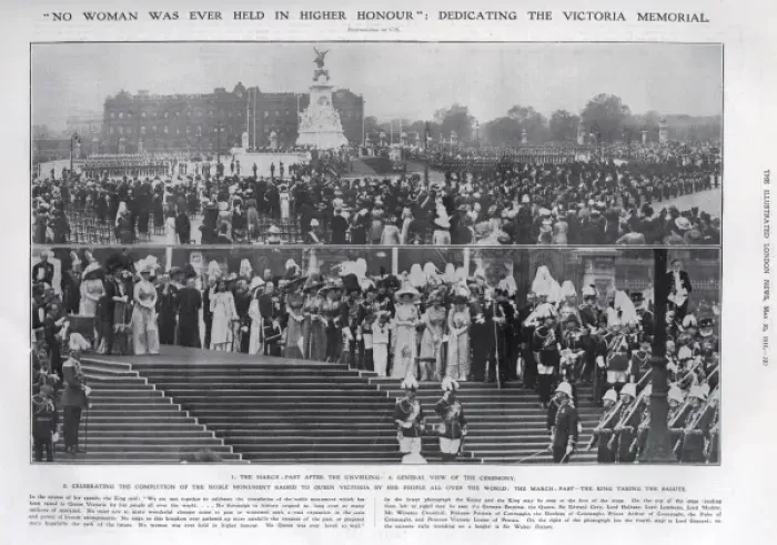 Framed Print : Unveiling of the Queen Victoria Memorial Framed Print : Unveiling of the Queen Victoria Memorial