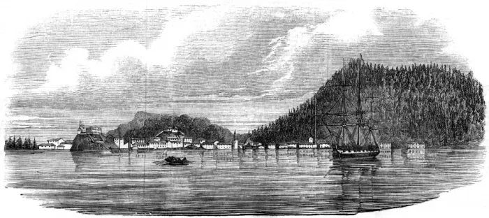 Framed Print : USA / Alaska / Sitka 1855 Framed Print : USA / Alaska / Sitka 1855