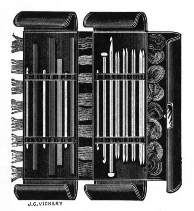 Framed Print : A Useful Knitting Case, WW1 Framed Print : A Useful Knitting Case, WW1