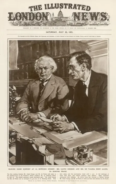Framed Print : De Valera & Lloydgeorge