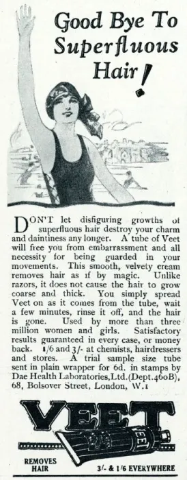 Framed Print : Veet advertisement, 1926 Framed Print : Veet advertisement, 1926