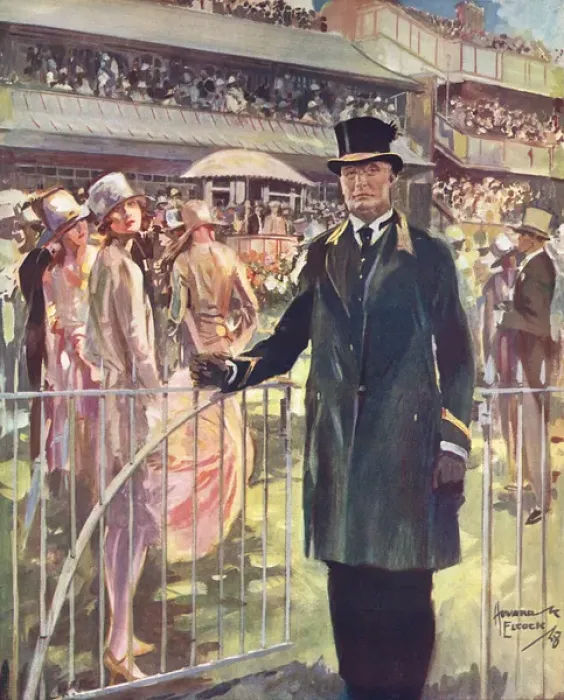 Framed Print : Verderer at the gate of Royal Enclosure, Ascot Framed Print : Verderer at the gate of Royal Enclosure, Ascot