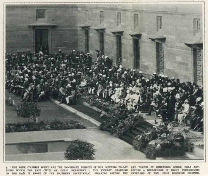 Framed Print : Viceroy speech at unveiling of the Four Dominion Columns, Ne Framed Print : Viceroy speech at unveiling of the Four Dominion Columns, Ne
