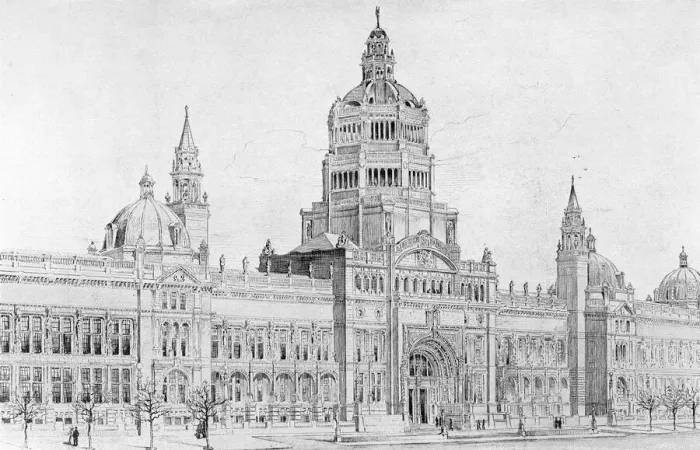 Framed Print : Victoria and Albert Museum, London - Aston Webb Front Framed Print : Victoria and Albert Museum, London - Aston Webb Front
