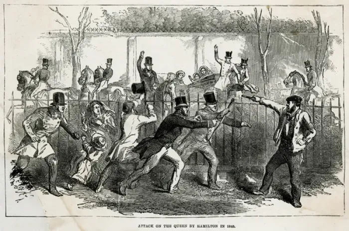 Framed Print : Victoria Attacked 1849