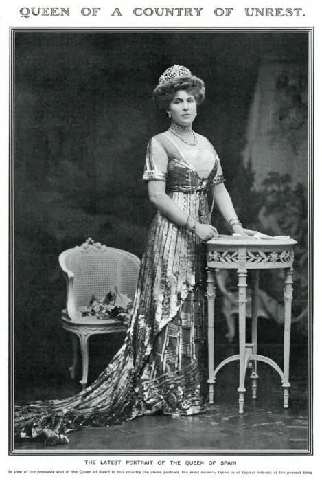 Framed Print : Victoria Eugenie of Battenberg, Queen of Spain 1909 Framed Print : Victoria Eugenie of Battenberg, Queen of Spain 1909