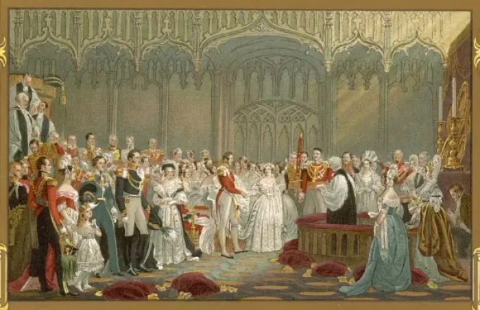 Framed Print : Victoria Marries Albert Framed Print : Victoria Marries Albert