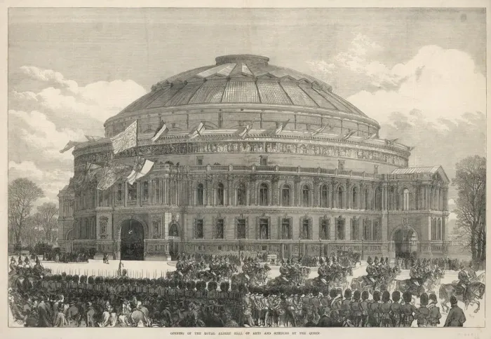 Framed Print : Victoria opens Albert Hall 1871