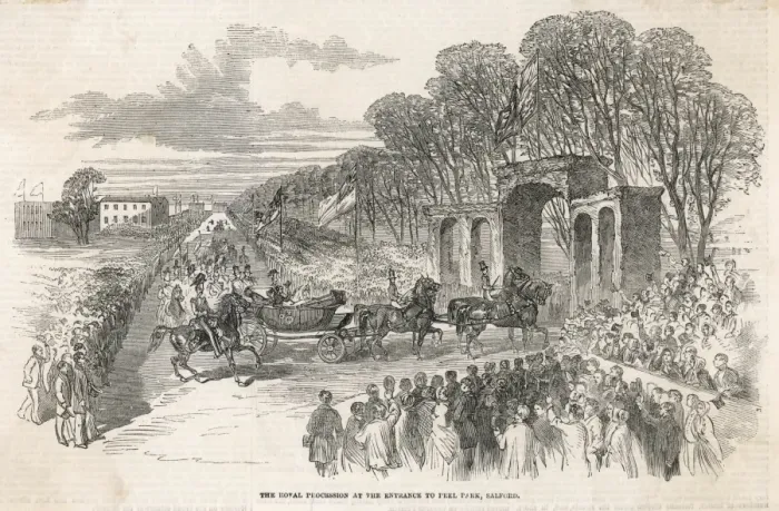 Framed Print : Victoria in Salford 1851