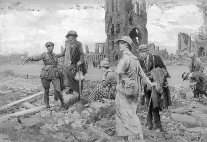 Framed Print : Viewing the Battlefields