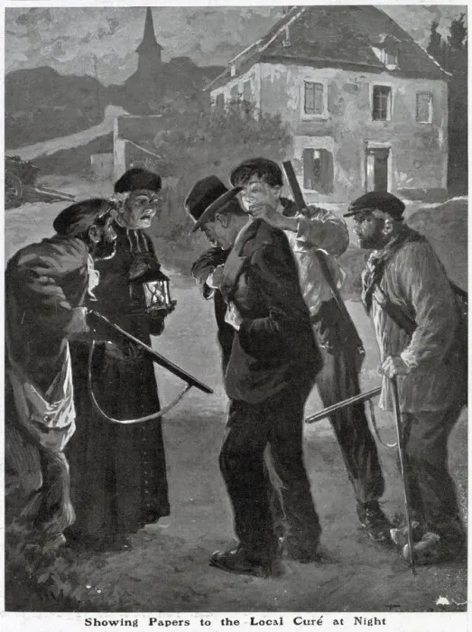 Framed Print : Every village in France guarded at night by men asking for identification from strangers Framed Print : Every village in France guarded at night by men asking for identification from strangers