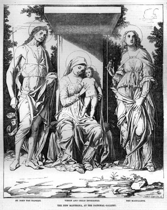Framed Print : Virgin and Child Enthroned