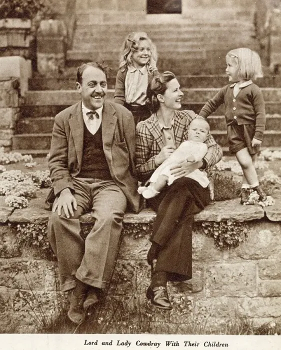 Framed Print : Viscount and Viscountess Cowdray with their children