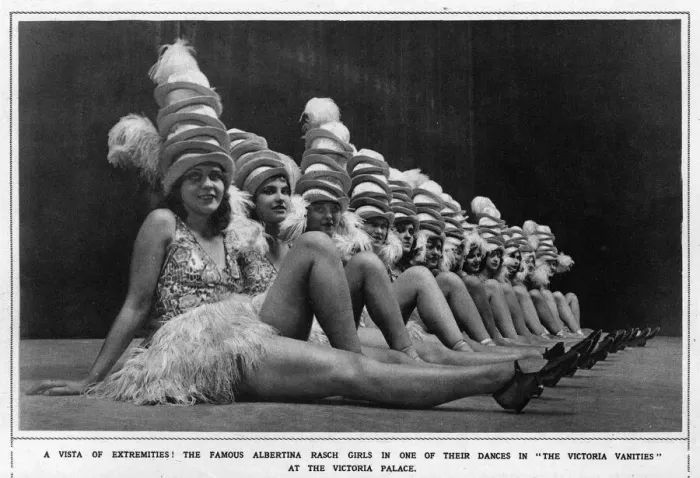 Framed Print : A Vista of Extremities, the famous Albertina Rasch Girls Framed Print : A Vista of Extremities, the famous Albertina Rasch Girls