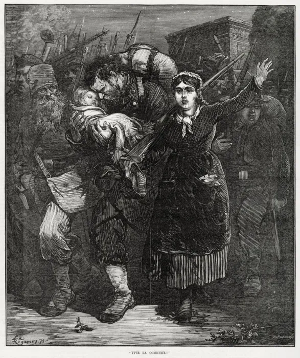 Framed Print : Vive la Commune - Siege of Paris, 1871 Framed Print : Vive la Commune - Siege of Paris, 1871