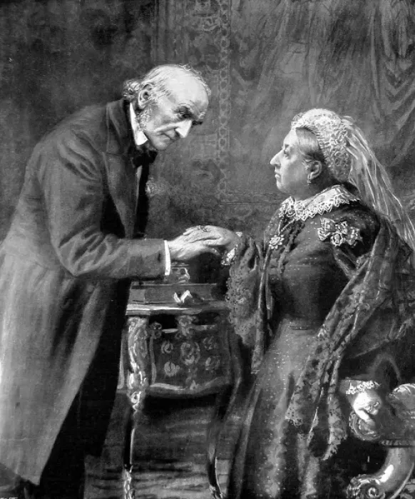 Framed Print : W. E. Gladstone and Queen Victoria, 1892 Framed Print : W. E. Gladstone and Queen Victoria, 1892