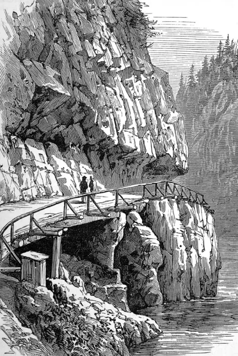 Framed Print : The wagon road at Chapmans Bar Bluff, British Columbia, 188 Framed Print : The wagon road at Chapmans Bar Bluff, British Columbia, 188