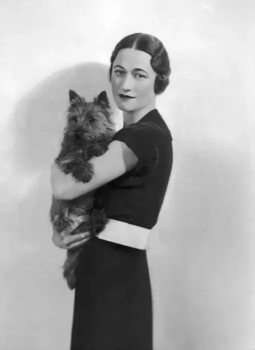 Framed Print : Wallis Simpson with her Dog Framed Print : Wallis Simpson with her Dog