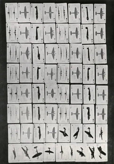 Framed Print : War Planes Card Game Framed Print : War Planes Card Game