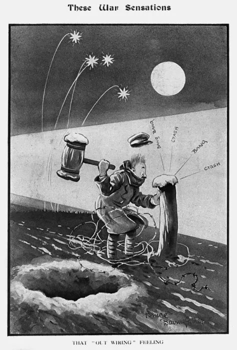 Framed Print : These War Sensations by Bruce Bairnsfather Framed Print : These War Sensations by Bruce Bairnsfather