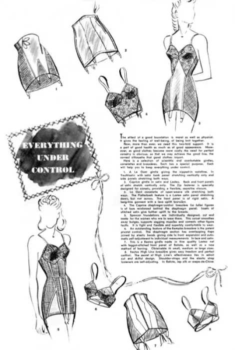 Framed Print : Wartime underwear article, Britannia and Eve magazine, 1940 Framed Print : Wartime underwear article, Britannia and Eve magazine, 1940