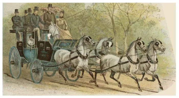 Framed Print : Waterford Coach 1889