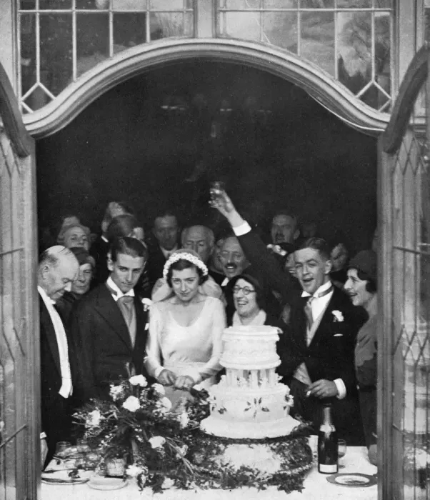 Framed Print : Wedding of Bunny Austin and Phyllis Konstam Framed Print : Wedding of Bunny Austin and Phyllis Konstam