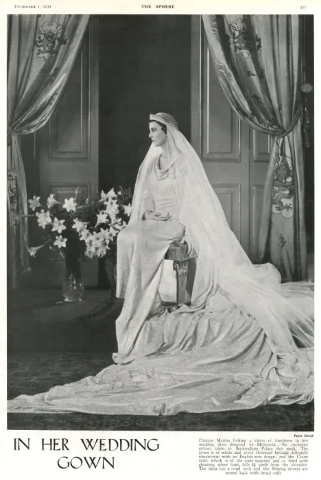 Framed Print : In Her Wedding Gown - Princess Marina of Greece Framed Print : In Her Wedding Gown - Princess Marina of Greece