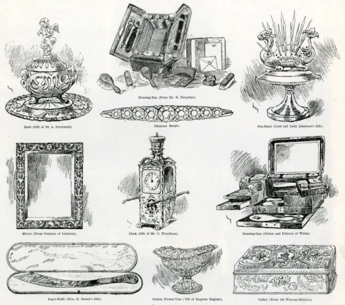 Framed Print : Wedding presents to Princess Louise and Duke of Fife Framed Print : Wedding presents to Princess Louise and Duke of Fife