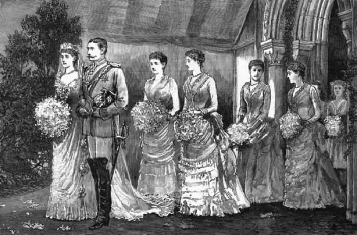 Framed Print : Wedding of Princess Beatrice and Prince Henry of Battenberg