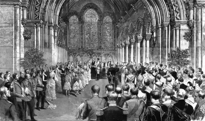 Framed Print : Wedding of Princess Beatrice and Prince Henry of Battenberg Framed Print : Wedding of Princess Beatrice and Prince Henry of Battenberg