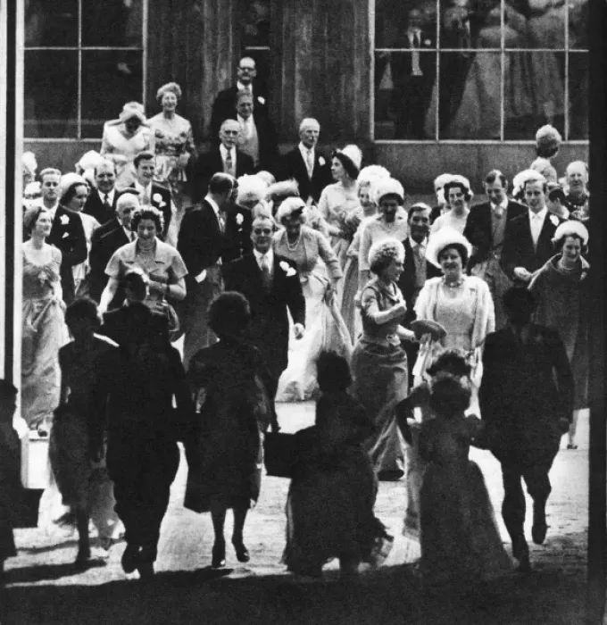 Framed Print : Wedding of Princess Margaret - the Going Away Framed Print : Wedding of Princess Margaret - the Going Away