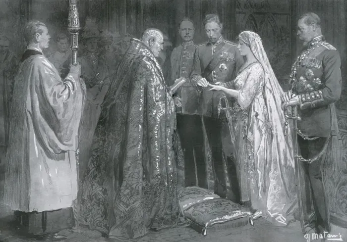 Framed Print : Wedding of Princess Mary and Viscount Lascelles, 1922 Framed Print : Wedding of Princess Mary and Viscount Lascelles, 1922