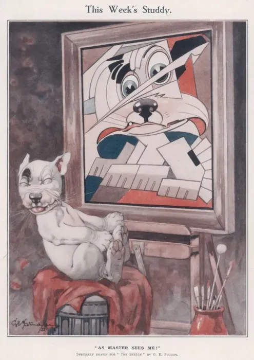 Framed Print : This Weeks Studdy - As Master Sees Me! by G. E. Studdy Framed Print : This Weeks Studdy - As Master Sees Me! by G. E. Studdy