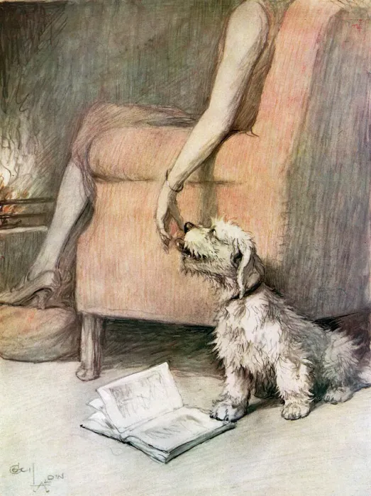 Framed Print : This Weeks Woggles! XV. - Affection by Cecil Aldin Framed Print : This Weeks Woggles! XV. - Affection by Cecil Aldin