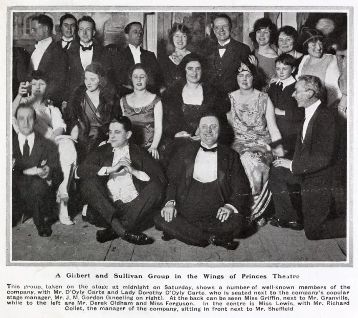 Framed Print : Well-known members of the D Oyly Carte Company on the stage at Princes Theatre including Framed Print : Well-known members of the D Oyly Carte Company on the stage at Princes Theatre including
