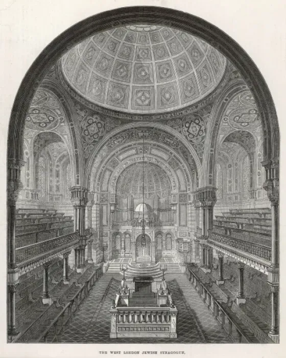 Framed Print : The West London Jewish Synagogue, 1872 Framed Print : The West London Jewish Synagogue, 1872