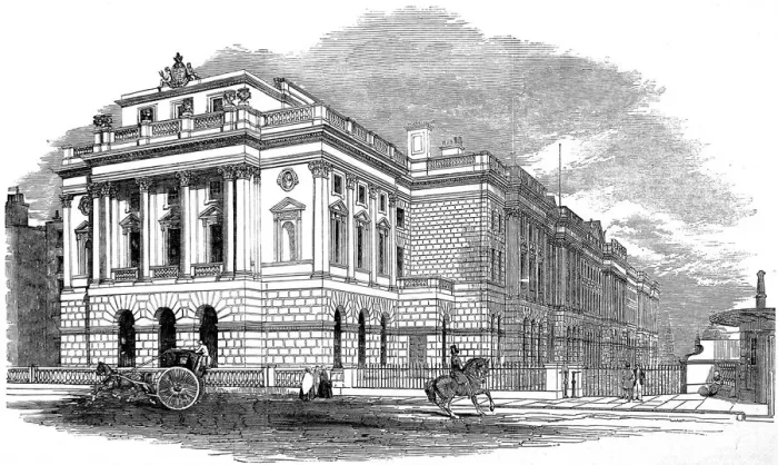 Framed Print : The West Wing of Somerset House, London, 1853 Framed Print : The West Wing of Somerset House, London, 1853