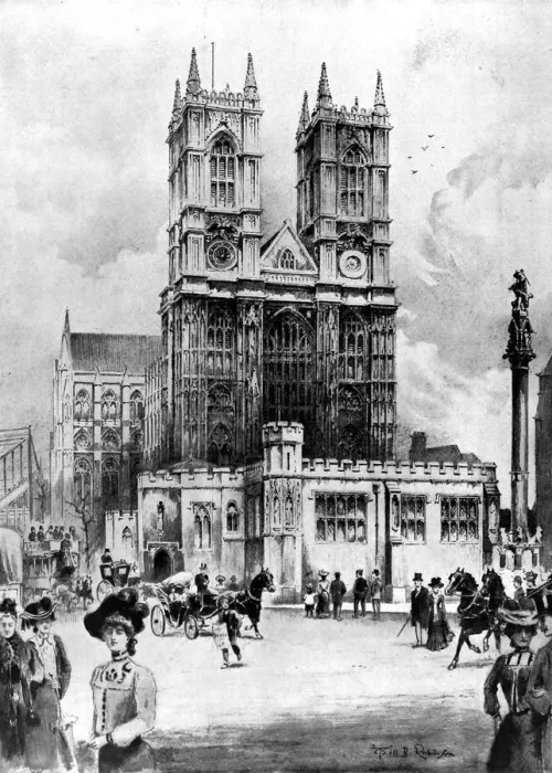 Framed Print : Westminster Abbey, before the Coronation, 1902 Framed Print : Westminster Abbey, before the Coronation, 1902