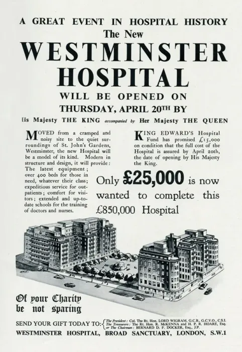 Framed Print : Westminster Hospital opening April 1939 Framed Print : Westminster Hospital opening April 1939
