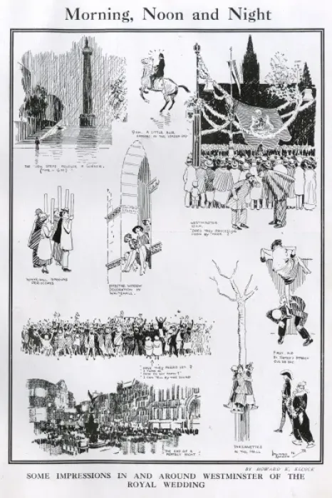 Framed Print : In and Around Westminster during the Royal Wedding