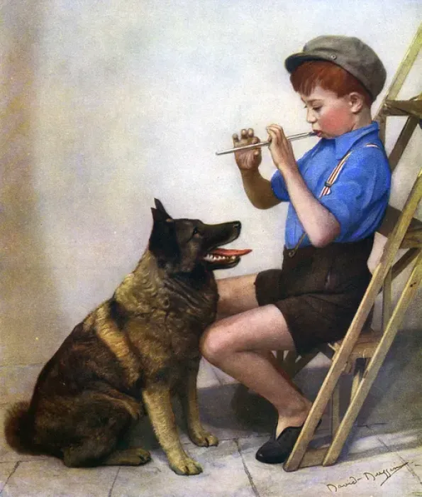 Framed Print : The Whistler and his Dog by David Duggin Framed Print : The Whistler and his Dog by David Duggin