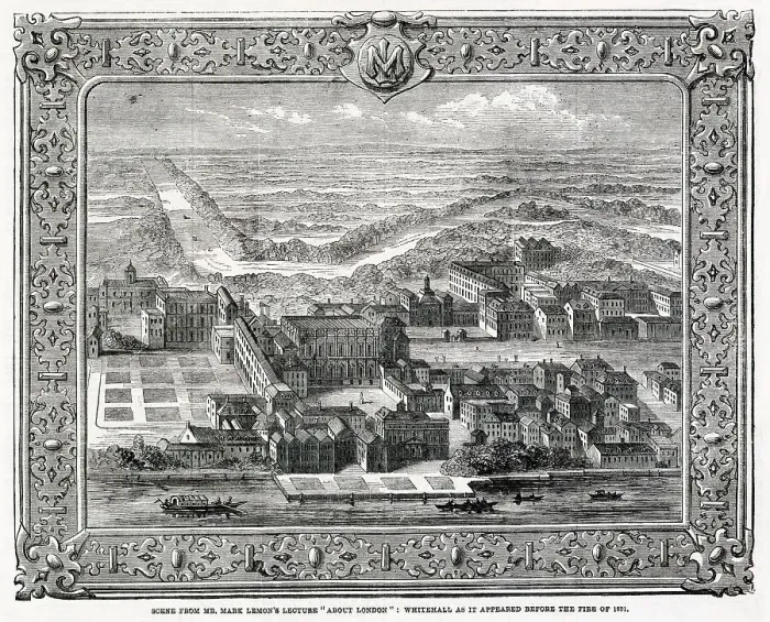 Framed Print : Whitehall, London, pre-1691