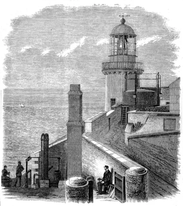 Framed Print : The Wicklow Head Lighthouse, 1869 Framed Print : The Wicklow Head Lighthouse, 1869
