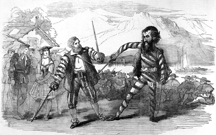 Framed Print : William Tell Pantomime, 1856 Framed Print : William Tell Pantomime, 1856